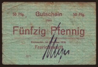 Einswarden/ Frerichswerft, 50 Pfennig, 1918