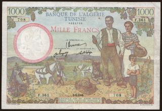 1000 francs, 1946