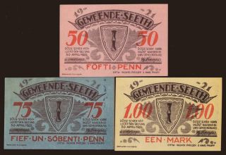 Seeth, 50, 75, 100 Pfennig, 1921