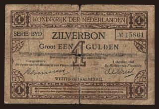 1 gulden, 1918