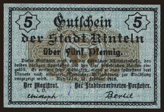 Rinteln, 5 Pfennig, 1918