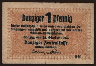 1 Pfennig, 1923
