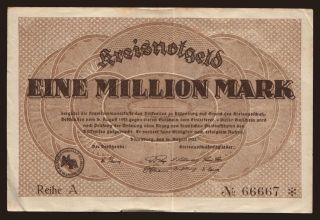 Dilllenburg/ Dillkreis, 1.000.000 Mark, 1923