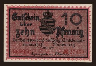 Marienberg, 10 Pfennig, 1917