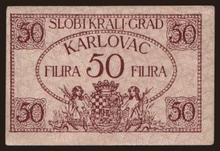 Karlovac, 50 filira, 1919