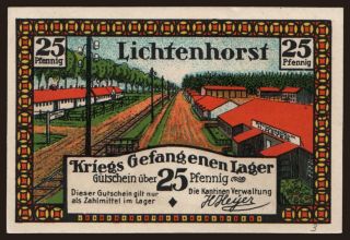 Lichtenhorst/ Kantine H. Heyer, 25 Pfennig, 191?