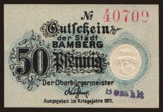 Bamberg, 50 Pfennig, 1917