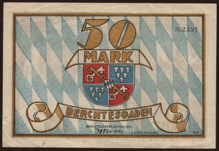 Berchtesgaden/ Markt, 50 Mark, 1922