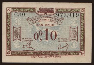 Rheinland, 0.10 Franc, 1923