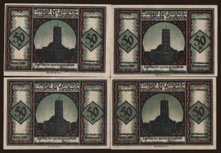 Neustrelitz, 4x 50 Pfennig, 1921