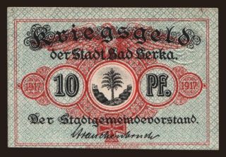 Bad Berka, 10 Pfennig, 1917
