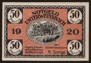 Unterwissbach, 50 Pfennig, 1920