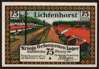 Lichtenhorst/ Kantine H. Heyer, 75 Pfennig, 191?