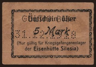 Paruschowitz/ Eisenhütte Silesia, 5 Mark, 191?ú