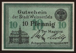 Weissenfals, 10 Pfennig, 1917