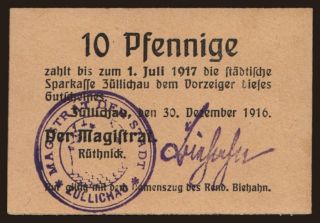 Züllichau, 10 Pfennig, 1916