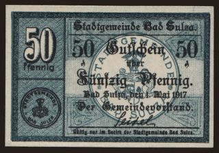Bad Sulza, 50 Pfennig, 1917