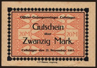 Cellelager, 20 Mark, 1917