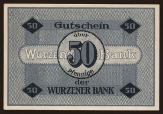 Wurzen/ Wurzener Bank, 50 Pfennig, 1917