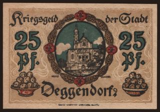 Deggendorf, 25 Pfennig, 1918