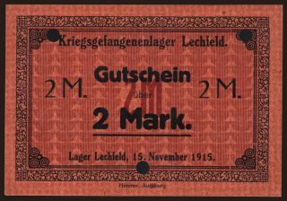 Lechfeld, 2 Mark, 1915