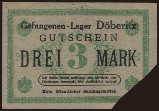 Döberitz, 3 Mark, 191?