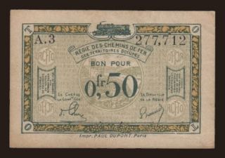 Rheinland, 0.50 Francs, 1923