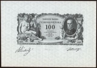100 korun, 1931, čiernotlač