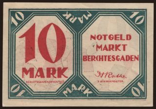 Berchtesgaden/ Mart, 10 Mark, 1922