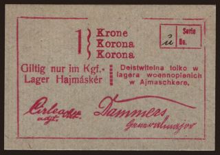 Hajmáskér, 1 Krone, 1916