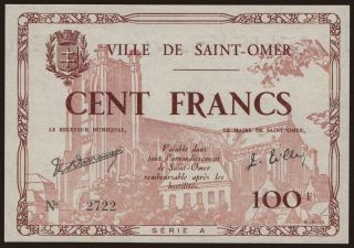 Saint-Omer, 100 francs, 1940
