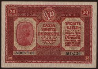20 lire, 1918