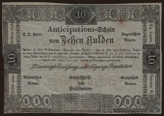 10 Gulden, 1813, formular