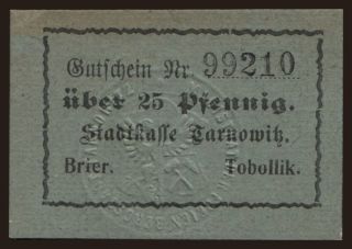 Tarnowitz, 25 Pfennig, 1917