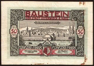 Osterwieck am Harz/ Stadt, 50 Mark, 1922