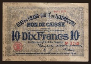 10 francs, 1914