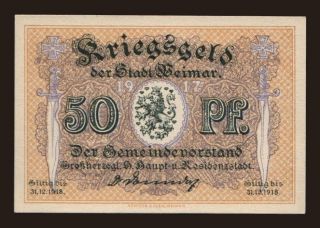 Weimar, 50 Pfennig, 1917