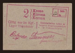 Hajmáskér, 2 korona, 1916