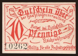Bethel/ Hauptkassenverwaltung, 5 Pfennig, 191?