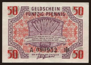 Rheinland-Pfalz, 50 Pfennig, 1947
