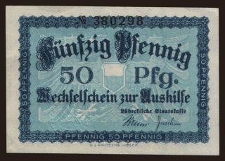 Lübeck, 50 Pfennig, 1918