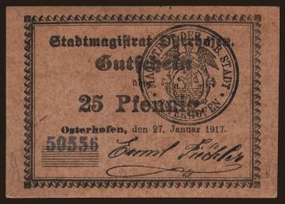 Osterhofen, 25 Pfennig, 1917