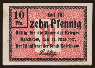 Raschkow, 10 Pfennig, 1917