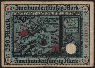 Mühlhausen/ Stadt, 250 Mark, 1922