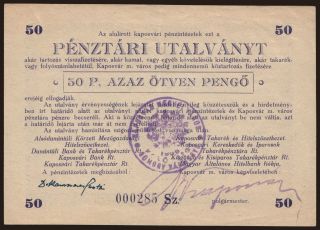 Kaposvár, 50 pengő, 1945