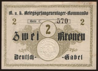 Deutsch-Gabel, 2 Kronen, 191?