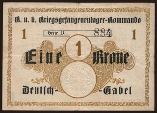 Deutsch-Gabel, 1 Krone, 191?