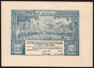 Nagykanizsa, 2 korona, 1919