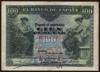 100 pesetas, 1906