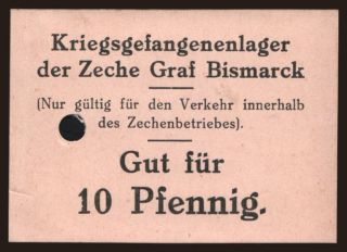 Gelsenkirchen/ Zeche Graf Bismarck, 10 Pfennig, 191?